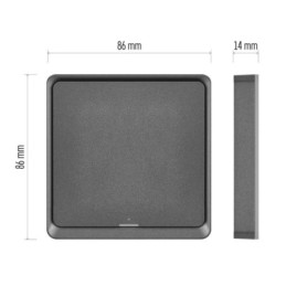 Умный выключатель 1-кнопочный черный GoSmart ZigBee Tuya