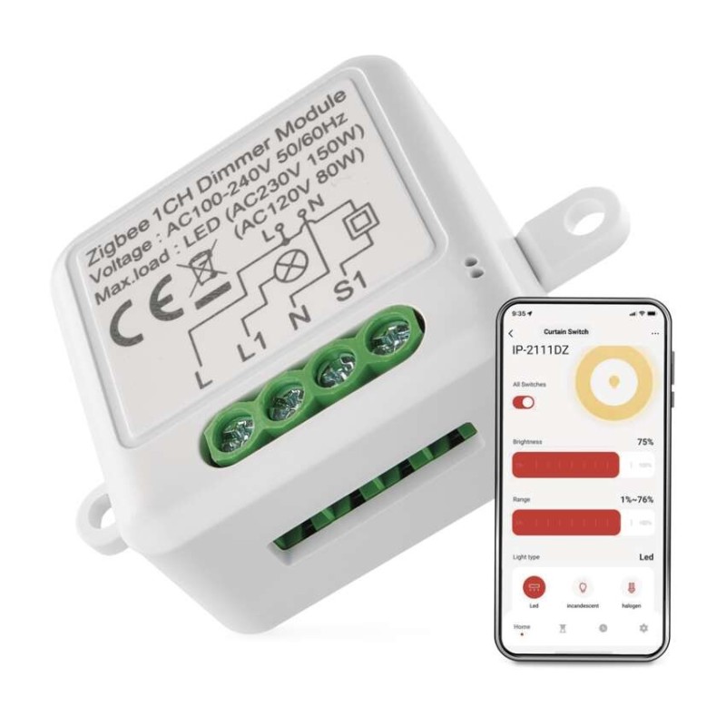 ZigBee диммер moodul 1CH GoSmart