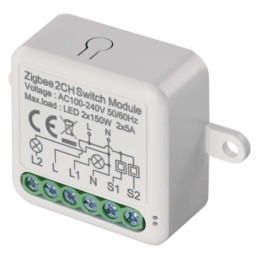 Модуль интеллектуального переключателя 2CH LN ZigBee GoSmart