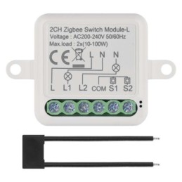 2CH L ZigBee GoSmart WiFi Switch Module