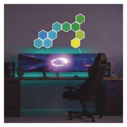 Hexagon LED apšvietimo prailginimo rinkinys 1,8 W RGBIC reguliuojamas WiFi GoSmart 3 vnt.
