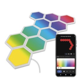 Hexagon LED valgusti 19 W RGBIC dimmerdatav WiFi GoSmart 10 tk.