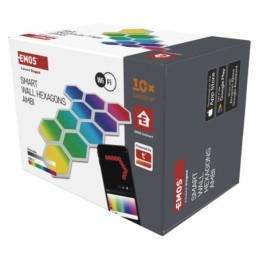 Шестигранный светодиодный светильник 19 Вт RGBIC диммируемый WiFi GoSmart 10 шт.