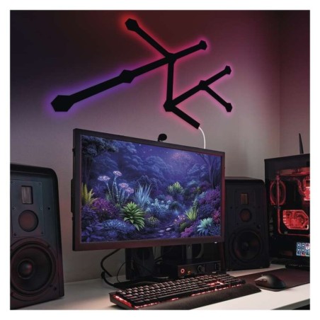 Умный светодиодный декоративный настенный светильник 34 Вт RGBIC диммируемый WiFi GoSmart 9 шт.