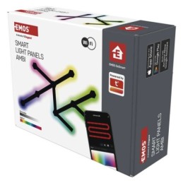 Išmanusis LED dekoratyvinis sieninis šviestuvas 34 W RGBIC reguliuojamas WiFi GoSmart 9 vnt.