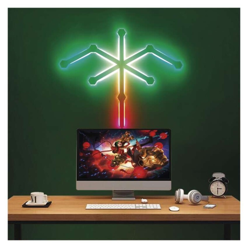 Smart LED Wall Light 34 W RGBIC dimmable WiFi GoSmart 9 pcs.