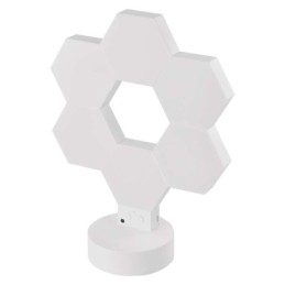 Hexagon išmanioji LED stalo lempa RGBIC reguliuojamas apšvietimas WiFi GoSmart