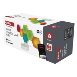 Hexagon smart LED desk lamp RGBIC dimmable WiFi GoSmart