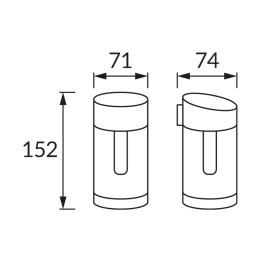 Sodo šviestuvas su saulės baterija Modi Led šaltas, juodas