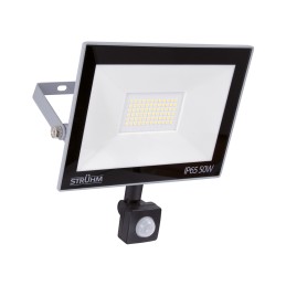 LED prožektorius „Kroma slim“ 50 W su judesio jutikliu, šaltas IP65