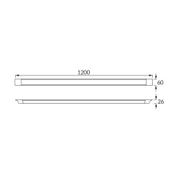 Linear Bary Led Luminaire 36w neutral
