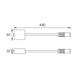 Настенный светильник Ari Led 3W 4100K гибкий белый золотистый