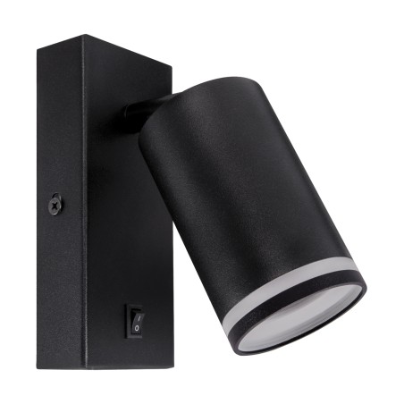 Wall light with switch Zula wll gu10 black