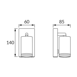 Настенный светильник с выключателем Zula wll gu10 черный