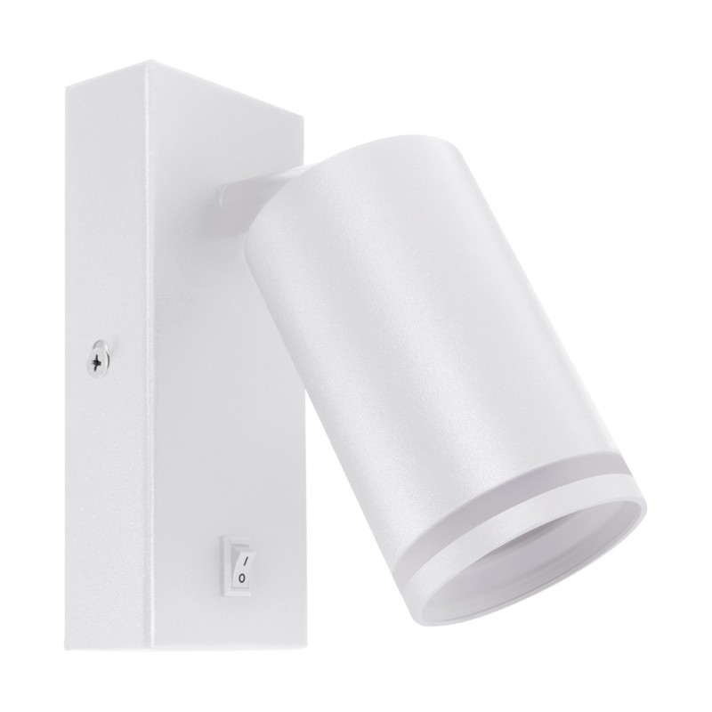 Wall light with on/off switch Zula wll gu10 white