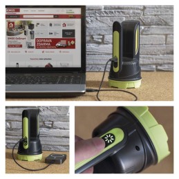 Įkraunama LED darbo lempa, 210 lm, 1800 mAh