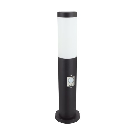 Post light, garden light Tuber e27 with motion sensor black