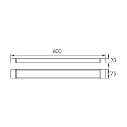 Linijinis LED šviestuvas Lotos CCT 10 W, 15 W, 20 W, baltas