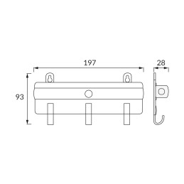 Led night light/ wall light Hol 1w motion sensor white