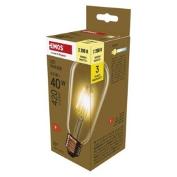 LED bulb Vintage ST64 / E27 / 4.5 W (40 W) / 420 lm / Soe valge
