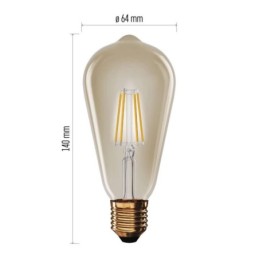 LED lemputė Vintage ST64 / E27 / 4,5 W (40 W) / 420 lm / Šilta balta
