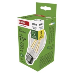 LED bulb Filament A60 A CLASS / E27 / 5 W (75 W) / 1 060 lm / neutral white