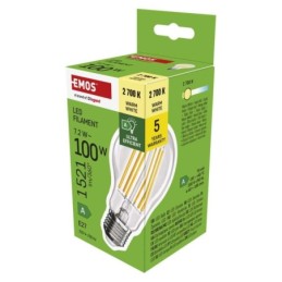 LED lemputė Filament A60 A CLASS / E27 / 7,2 W (100 W) / 1521 lm / šilta balta