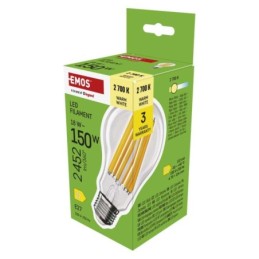 LED lemputė Filament A70 / E27 / 18 W (150 W) / 2452 lm / Šilta balta