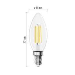 LED pirn Filament küünal / E14 / 5.9 W (60 W) / 806 lm / Neutraalne valge