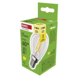 LED pirn Filament pall / E14 / 5.9 W (60 W) / 806 lm / Soe valge
