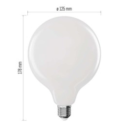 LED lemputė Filament G125 / E27 / 18 W (150 W) / 2452 lm / Neutraliai balta