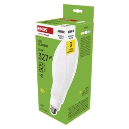 LED lemputė Filament ED90 / E27 / 36 W (327 W) / 6000 lm / neutrali balta