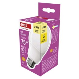 LED lemputė Classic A60 / E27 / 9,5 W (75 W) / 1055 lm / šilta balta