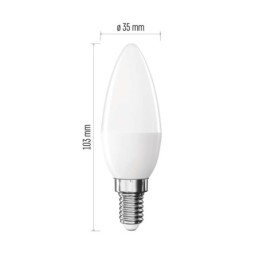 LED lemputė „Classic candle“ / E14 / 2,5 W (32 W) / 350 lm / Neutraliai balta