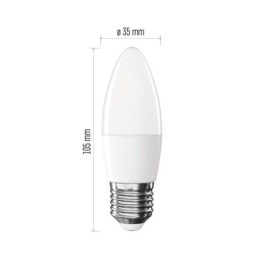 LED pirn Classic küünal / E27 / 4.2 W (40 W) / 470 lm / Soe valge