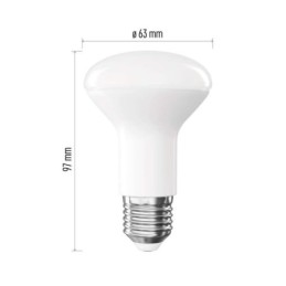 LED lemputė Classic R63 / E27 / 7 W (60 W) / 806 lm / Neutraliai balta