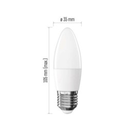 LED lemputė „Basic candle“ / E27 / 5,5 W (40 W) / 470 lm / Šilta balta