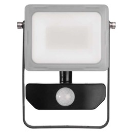 LED Floodlight ILIO with motion sensor, 10.5W, black, neutral white